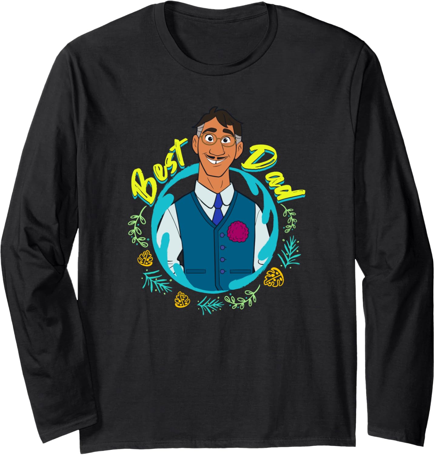 Disney Encanto Agustin Madrigal Best Dad Portrait Long Sleeve