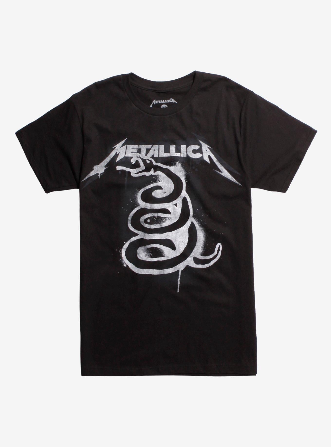 Metallica Black Album Art T Shirt