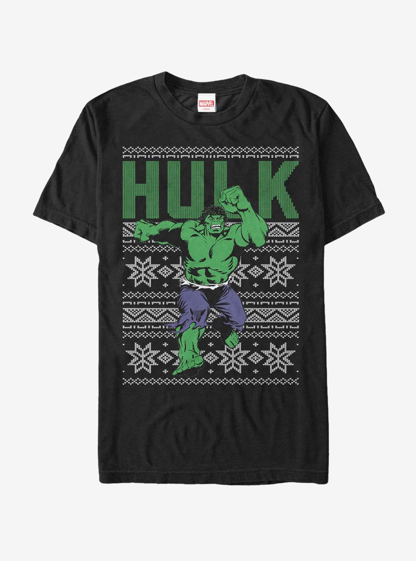 Marvel Hulk Ugly Christmas Sweater T-Shirt | Premium Unisex T-Shirt, Trending Graphic Tee