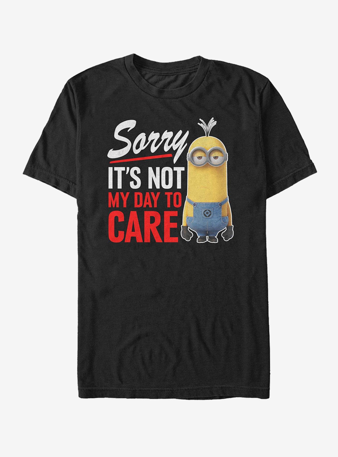Despicable Me Minion Not Day to Care T-Shirt | Premium Unisex T-Shirt, Trending Graphic Tee