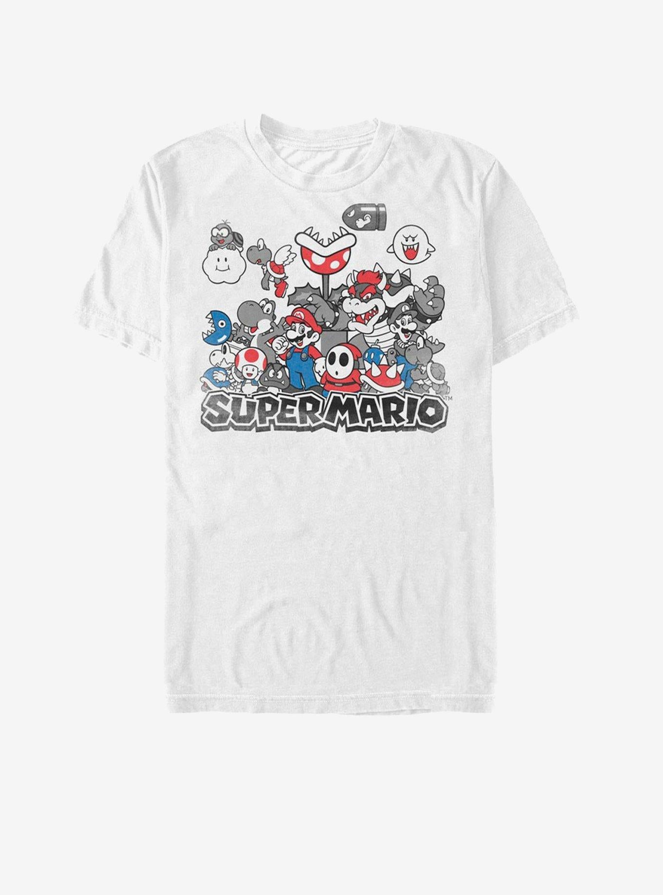 Nintendo Super Mario Color Squad T-Shirt | Premium Unisex T-Shirt, Trending Graphic Tee