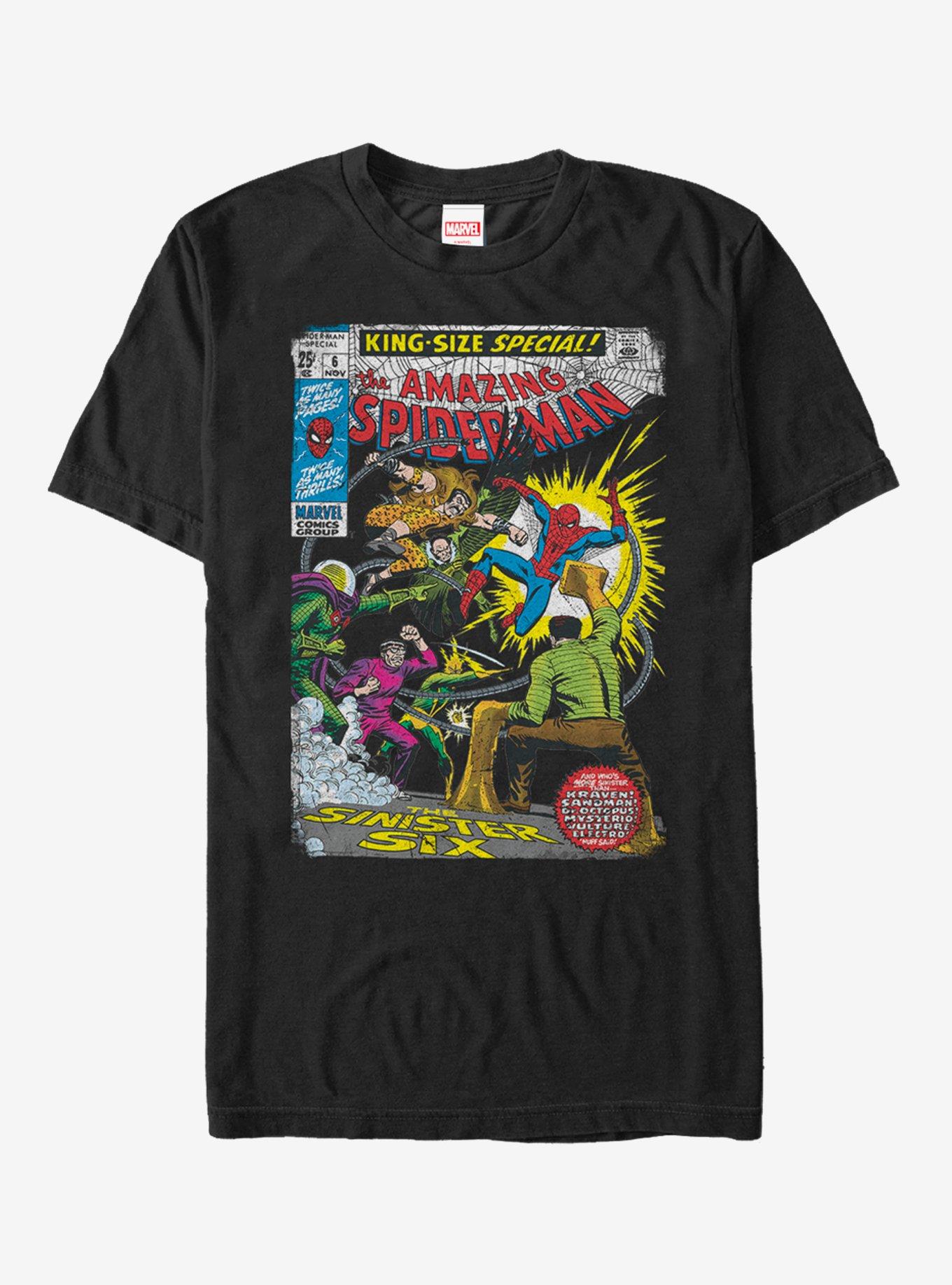 Marvel Spider-Man Sinister Six Comic T-Shirt | Premium Unisex T-Shirt, Trending Graphic Tee