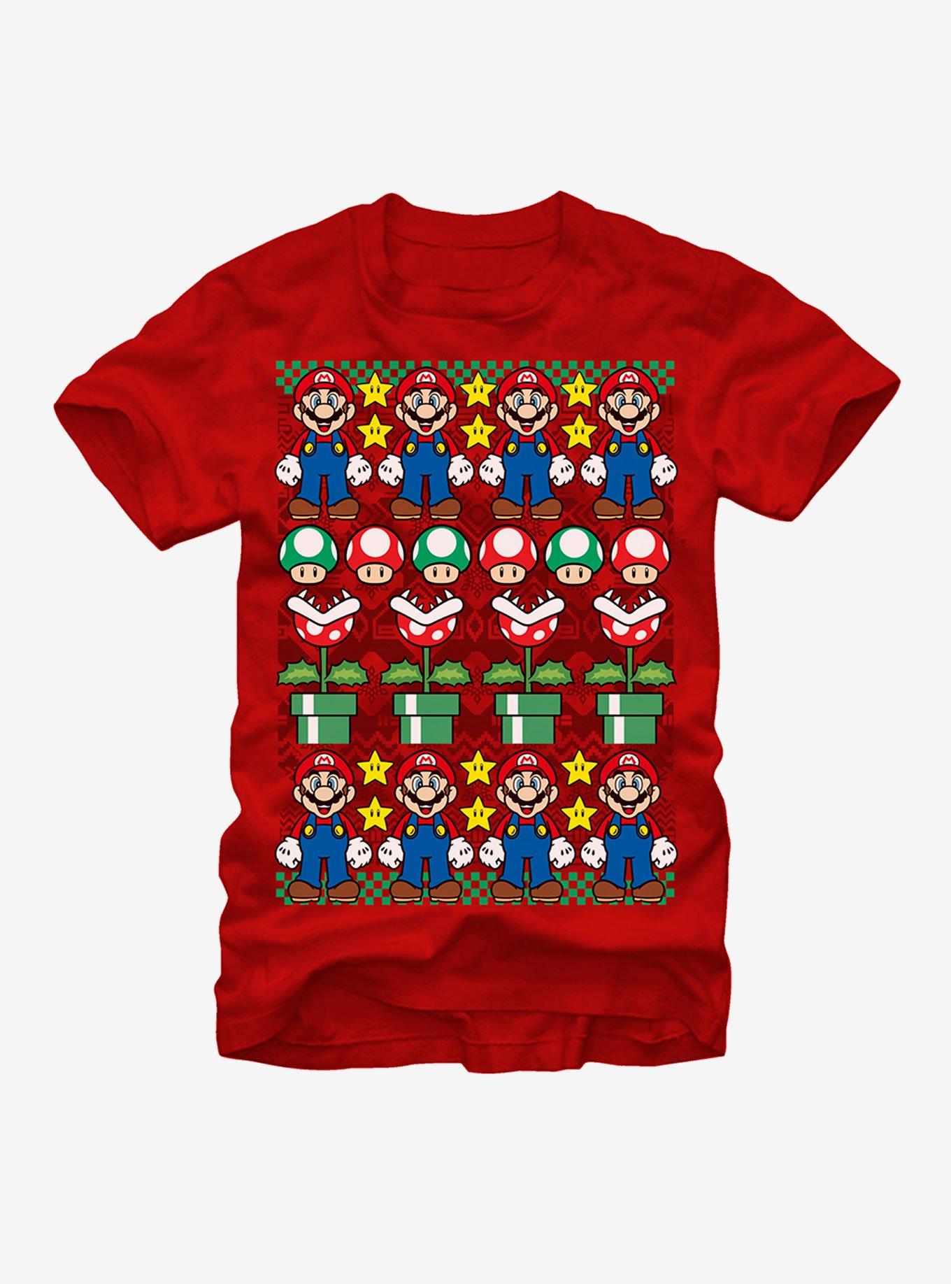Nintendo Ugly Christmas Sweater Mario T-Shirt T-Shirt | Trending Design | High Demand Item