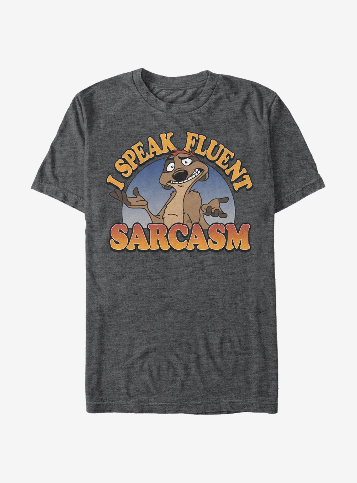 Lion King Timon Speaks Fluent Sarcasm T-Shirt | Premium Unisex T-Shirt, Trending Graphic Tee