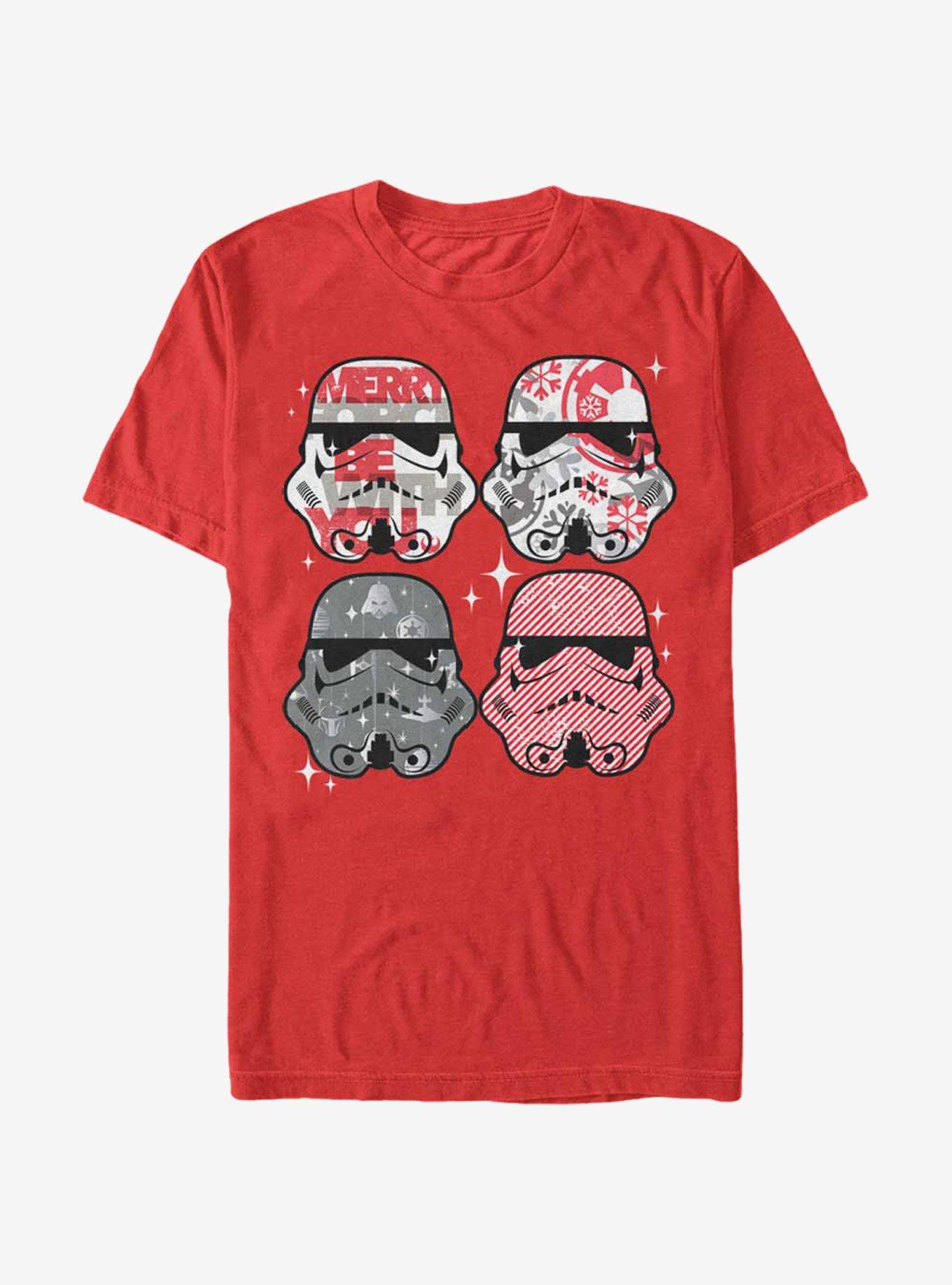 Star Wars Christmas Stormtrooper Helmets T-Shirt T-Shirt | Best-Selling Artwork | Must-Have Style