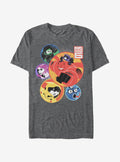 Big Hero 6 Superhero Team Circles T-Shirt | Premium Unisex T-Shirt, Trending Graphic Tee