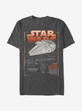 Star Wars Millennium Falcon Schematics T-Shirt | Premium Unisex T-Shirt, Trending Graphic Tee
