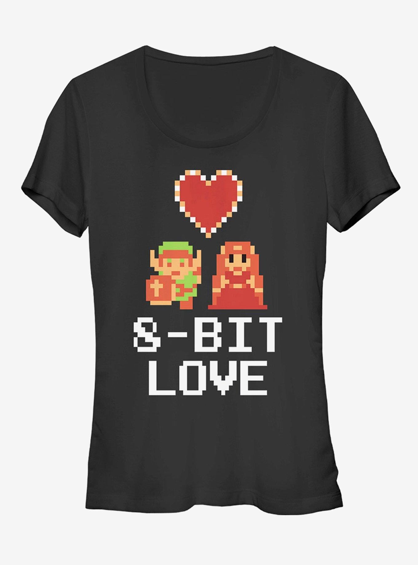 Nintendo Legend of Zelda 8-Bit Love Girls T-Shirt | Premium Unisex T-Shirt, Trending Graphic Tee