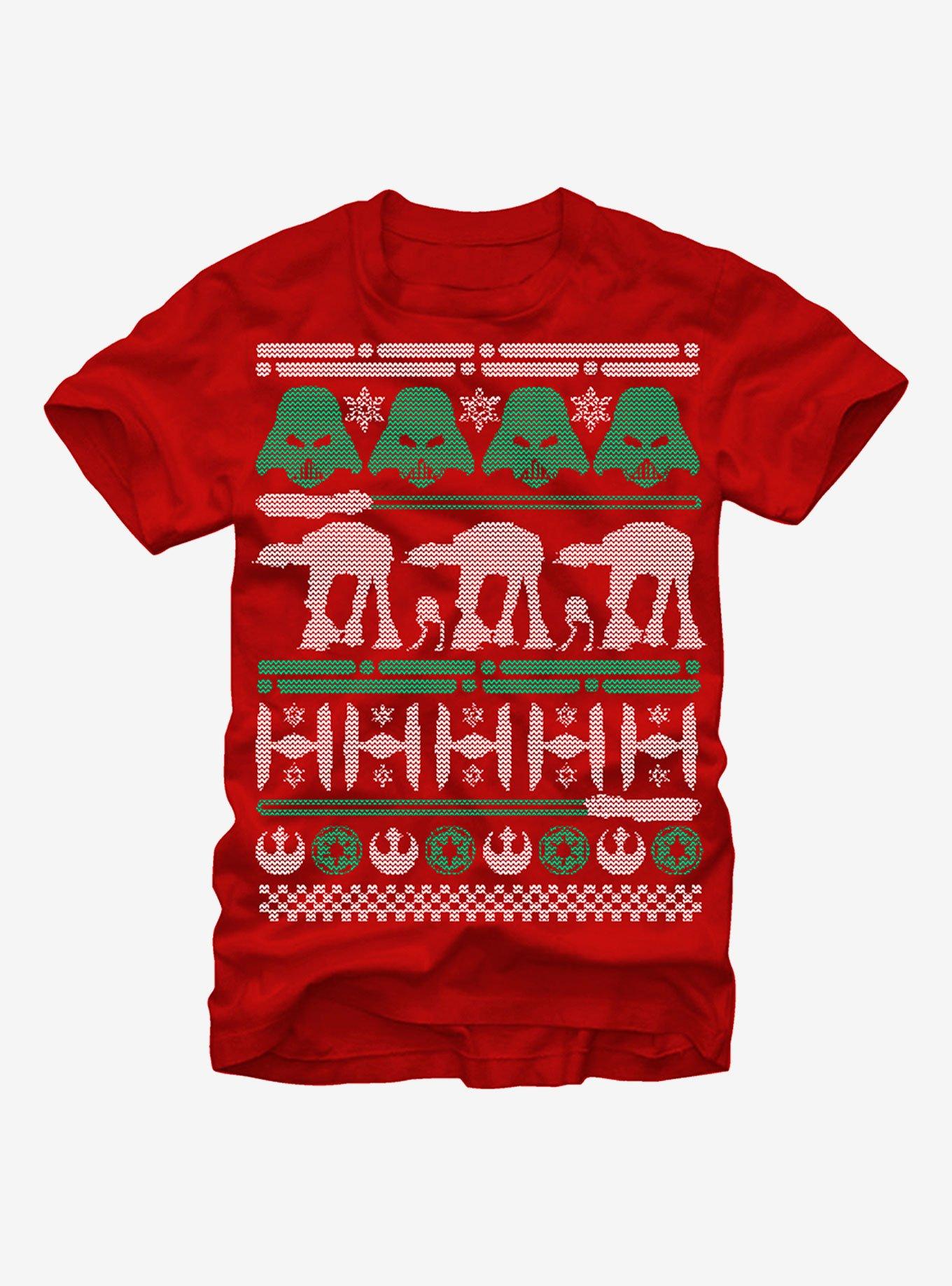 Star Wars Ugly Christmas Sweater T-shirt | Trendy Graphic Tee | Casual Unisex T-shirt