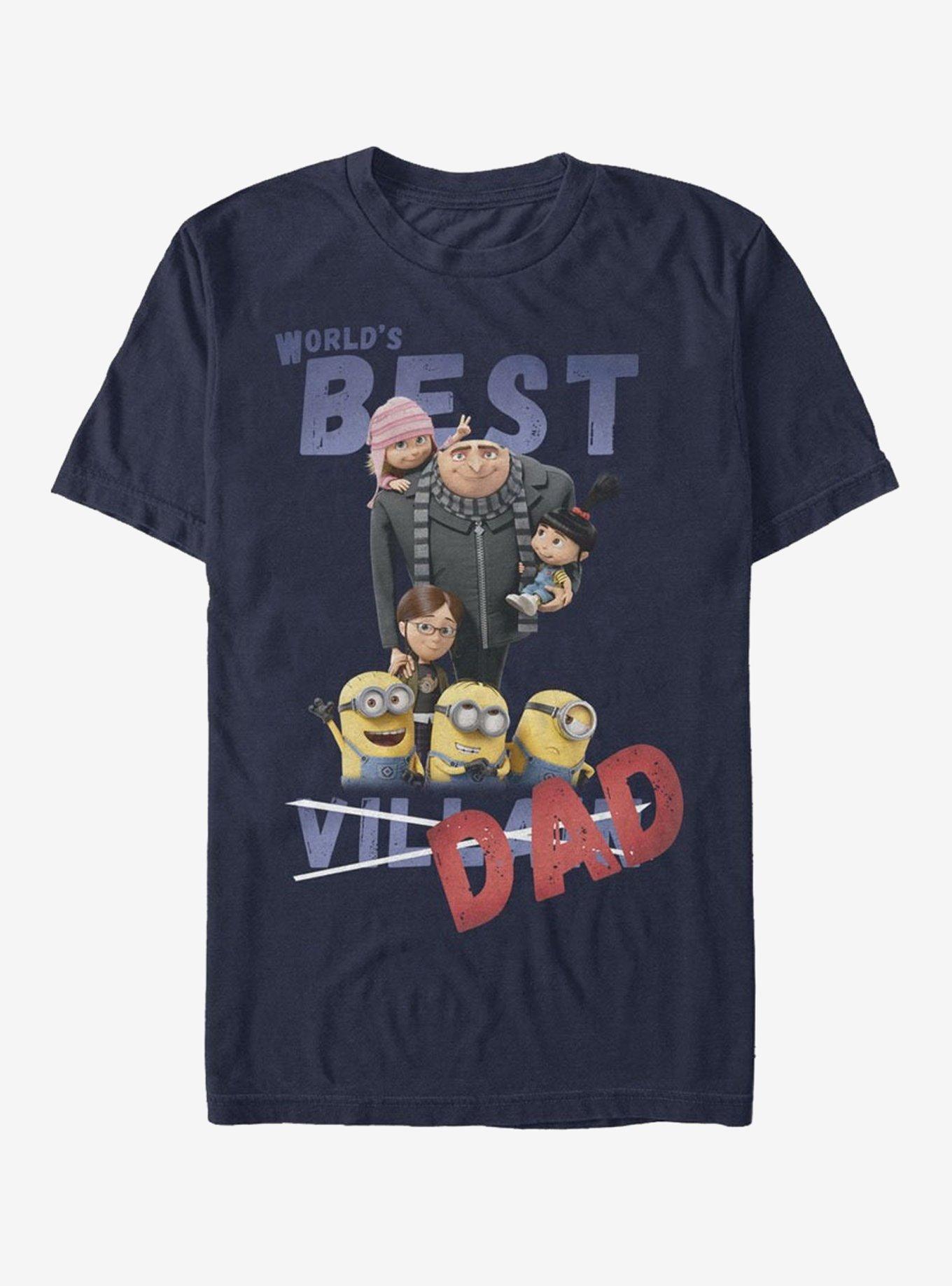 Despicable Me World's Best Villain Dad T-Shirt | Premium Unisex T-Shirt, Trending Graphic Tee