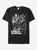 Marvel Deadpool Grey-Scale Cable Deadpool T-Shirt | Premium Unisex T-Shirt, Trending Graphic Tee