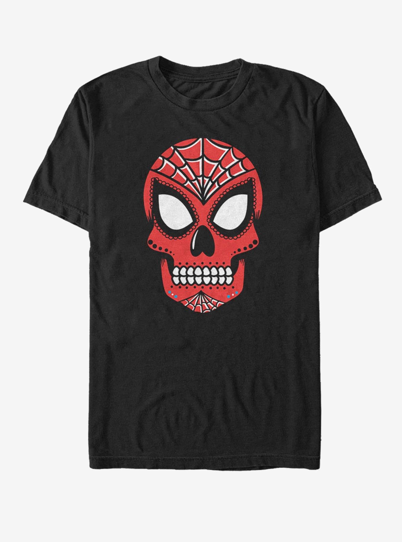 Marvel Spider-Man Sugar Skull T-Shirt | Premium Unisex T-Shirt, Trending Graphic Tee