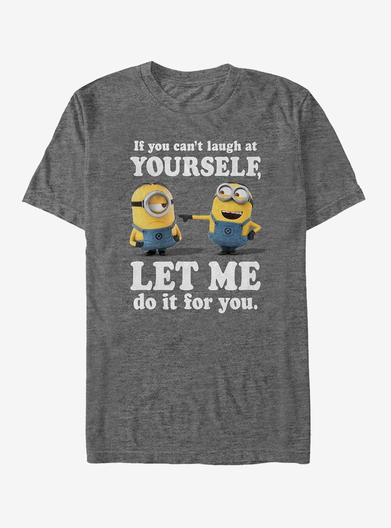 Minion Laugh At You T-Shirt | Premium Unisex T-Shirt, Trending Graphic Tee
