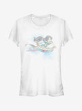 Disney Aladdin Jasmine Watercolor Carpet Ride Girls T-Shirt | Premium Unisex T-Shirt, Trending Graphic Tee