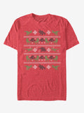 Velociraptor Ugly Christmas Sweater T-shirt | Trendy Graphic Tee | Casual Unisex T-shirt