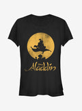 Disney Magic Carpet Ride Silhouette Girls T-Shirt | Premium Unisex T-Shirt, Trending Graphic Tee