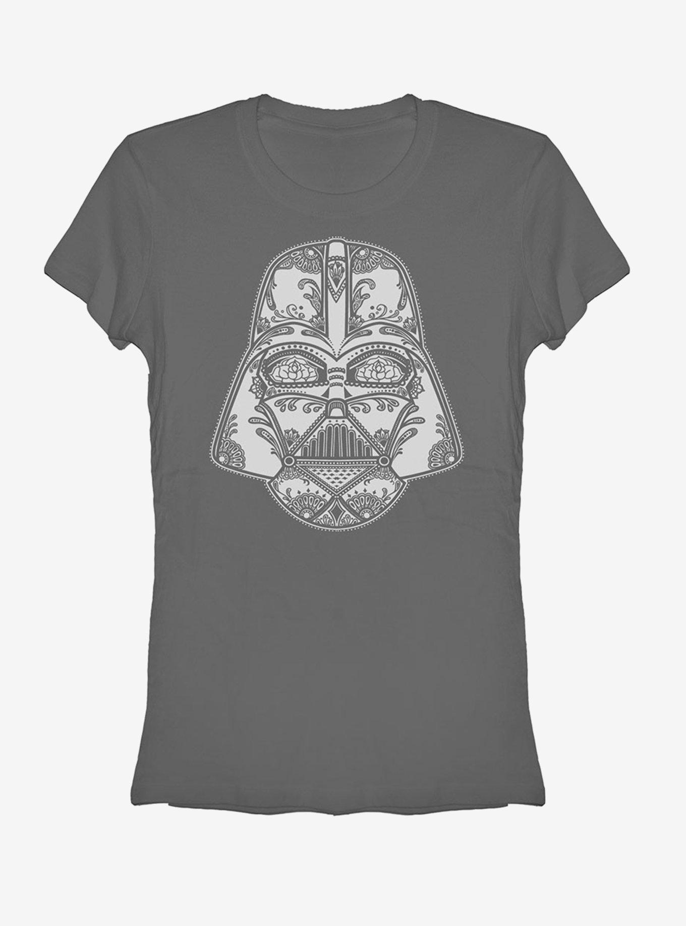 Sugar Skull Vader Helmet Girls T-Shirt | Premium Unisex T-Shirt, Trending Graphic Tee