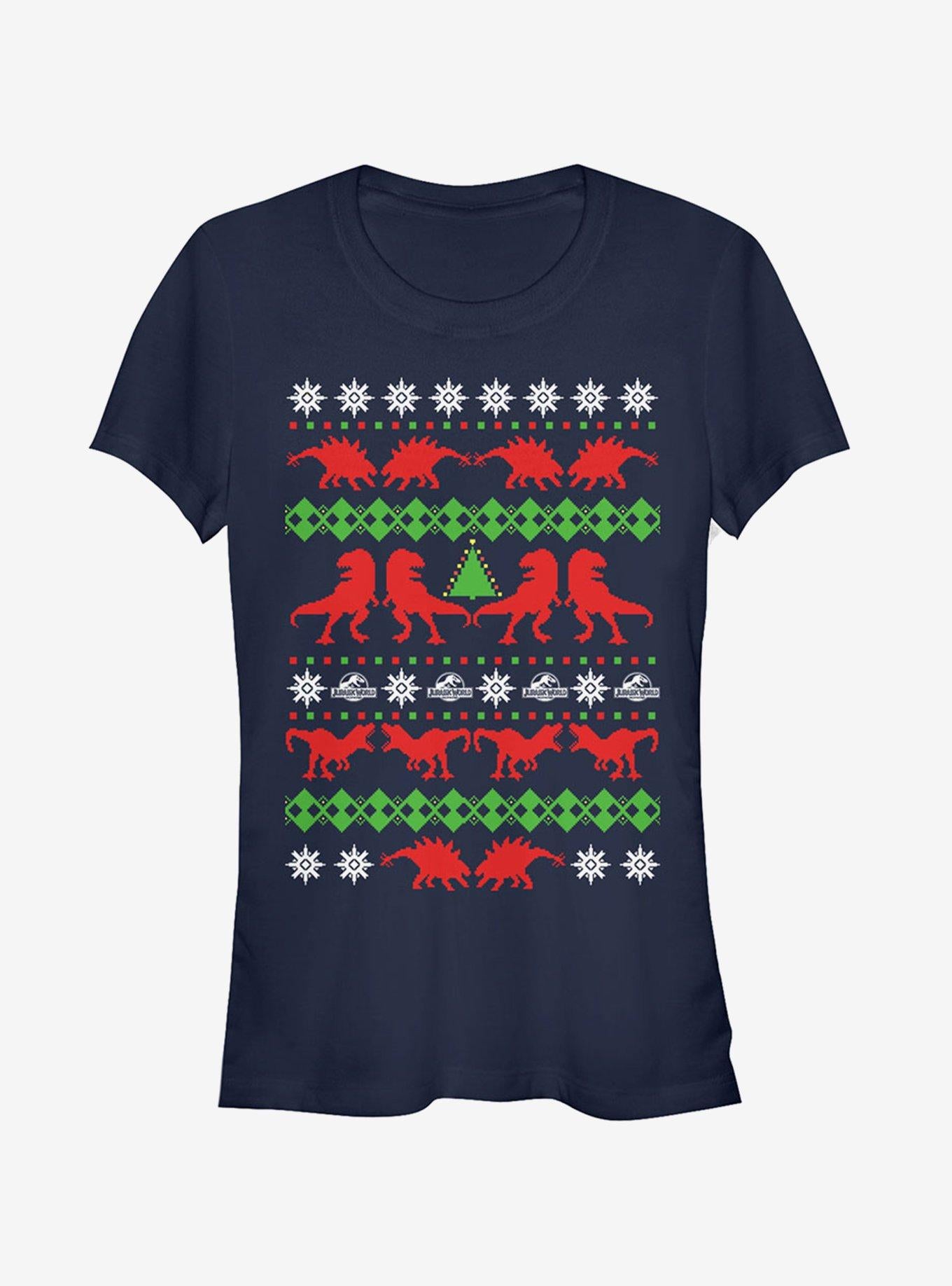 T Rex Ugly Christmas Sweater Girls T-Shirt T-Shirt | Viral Style | High Demand Item