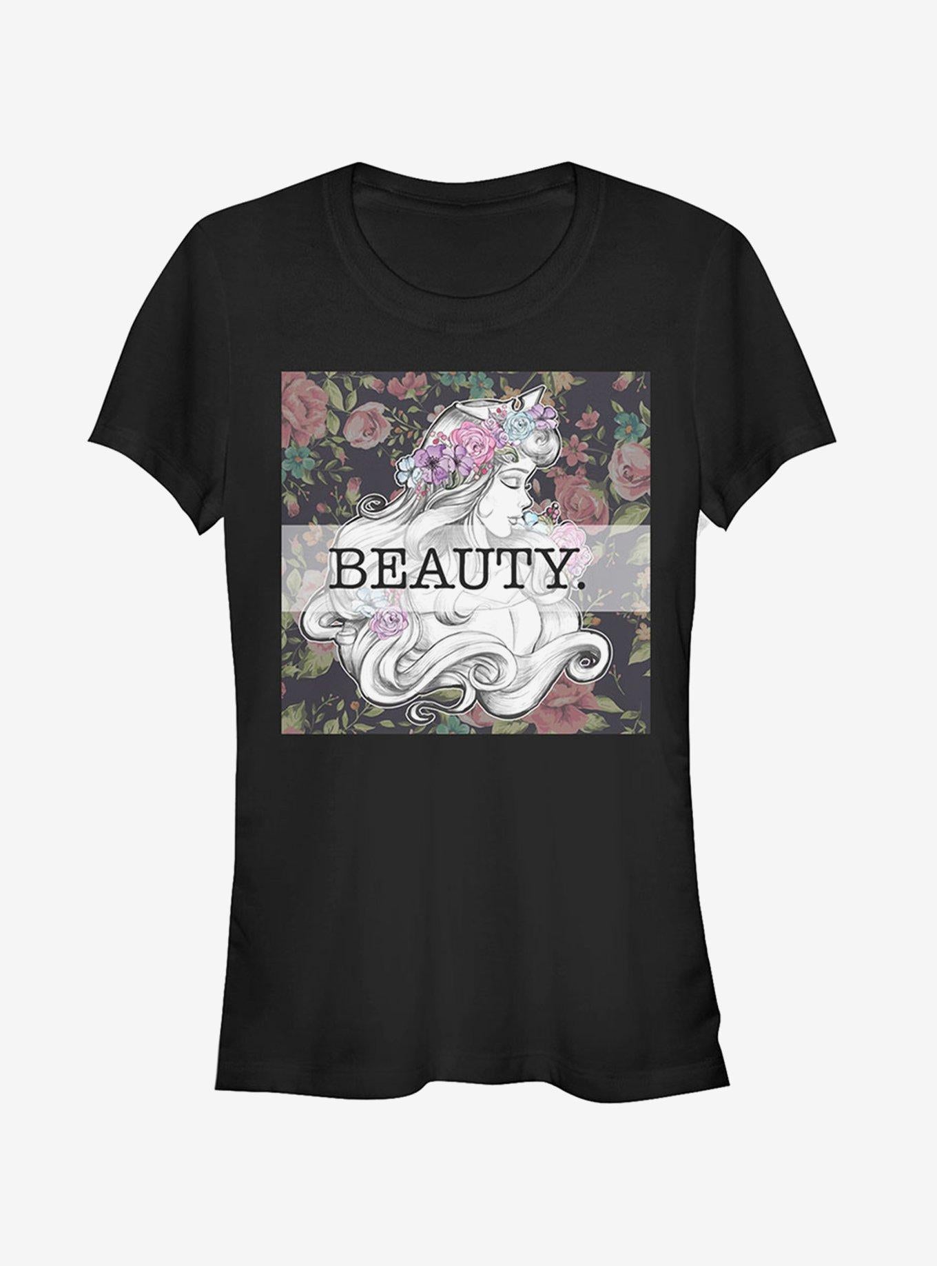 Disney Aurora Floral Print Girls T-Shirt | Premium Unisex T-Shirt, Trending Graphic Tee