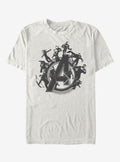 Marvel Avengers Endgame Flying Heroes Natural T-Shirt | Premium Unisex T-Shirt, Trending Graphic Tee