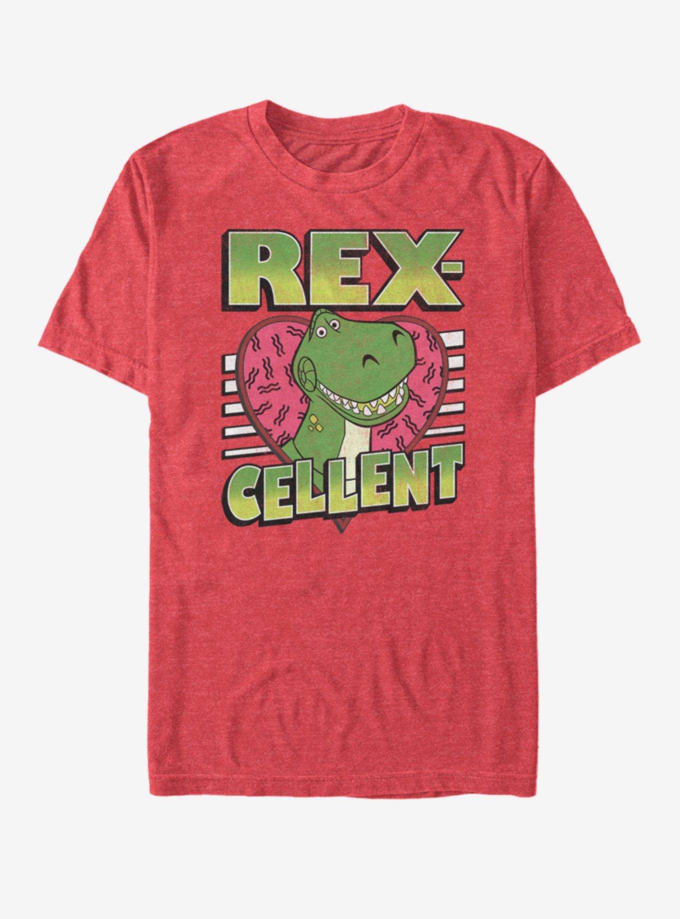 Disney Pixar Toy Story Rexcellent Heart T-Shirt | Premium Unisex T-Shirt, Trending Graphic Tee