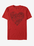 Disney Pixar Toy Story Group Doodle Heart T-Shirt | Premium Unisex T-Shirt, Trending Graphic Tee