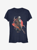 Star Wars The Mandalorian Mandalorian Sunrise Girls T-Shirt | Premium Unisex T-Shirt, Trending Graphic Tee