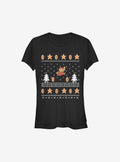 Super Mario Christmas Mario Girls T-Shirt