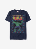 Marvel Hulk Smash Christmas Pattern Sweater T-Shirt T-Shirt | Aesthetic Graphic | Great Gift Idea
