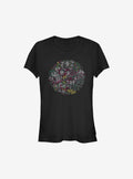 Star Wars Linear Christmas Girls T-Shirt