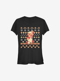 Super Mario Holiday Pixels Christmas Pattern Girls T-Shirt T-Shirt | Viral Style | Must-Have Style