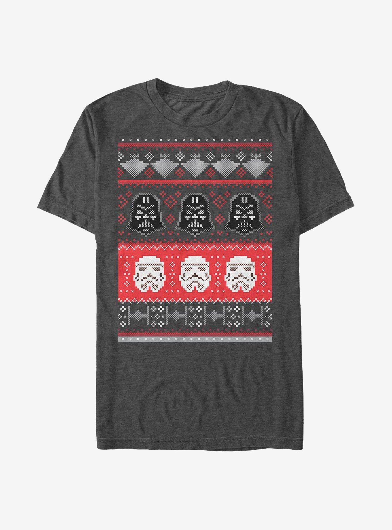 Star Wars Holiday Helmet Christmas Pattern T-Shirt T-Shirt | Exclusive Edition | Must-Have Style