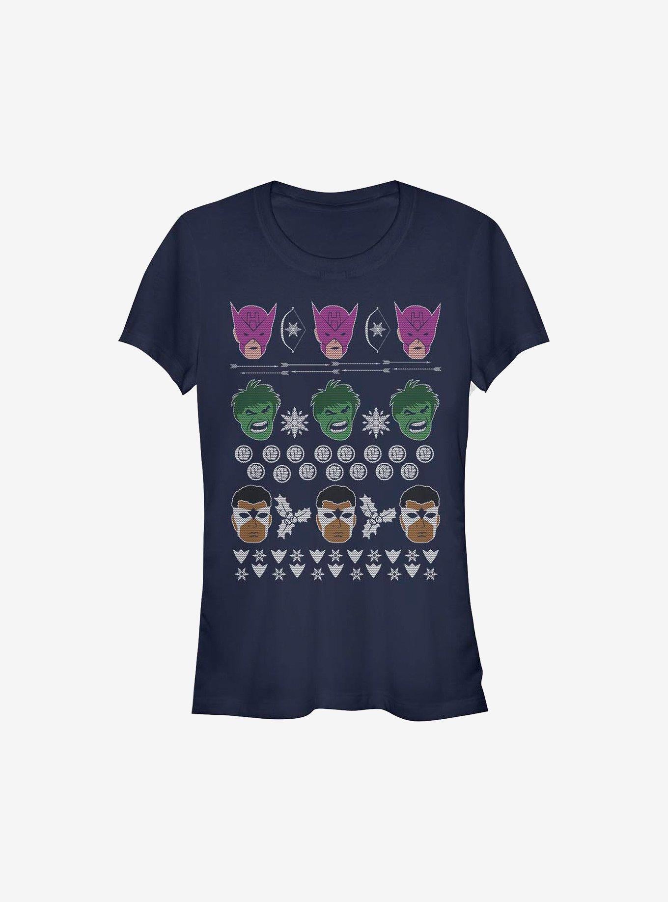Marvel Avengers Sweater Christmas Girls T-Shirt