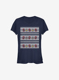 Marvel Deadpool Christmas Pattern Sweater Girls T-Shirt T-Shirt | Trending Design | Perfect For Daily Wear