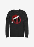 Marvel Deadpool Santa Hat Christmas Long-Sleeve T-Shirt T-Shirt | Exclusive Edition | Perfect For Daily Wear