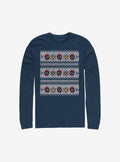 Marvel Deadpool Christmas Pattern Sweater Long-Sleeve T-Shirt T-Shirt | Viral Style | Great Gift Idea