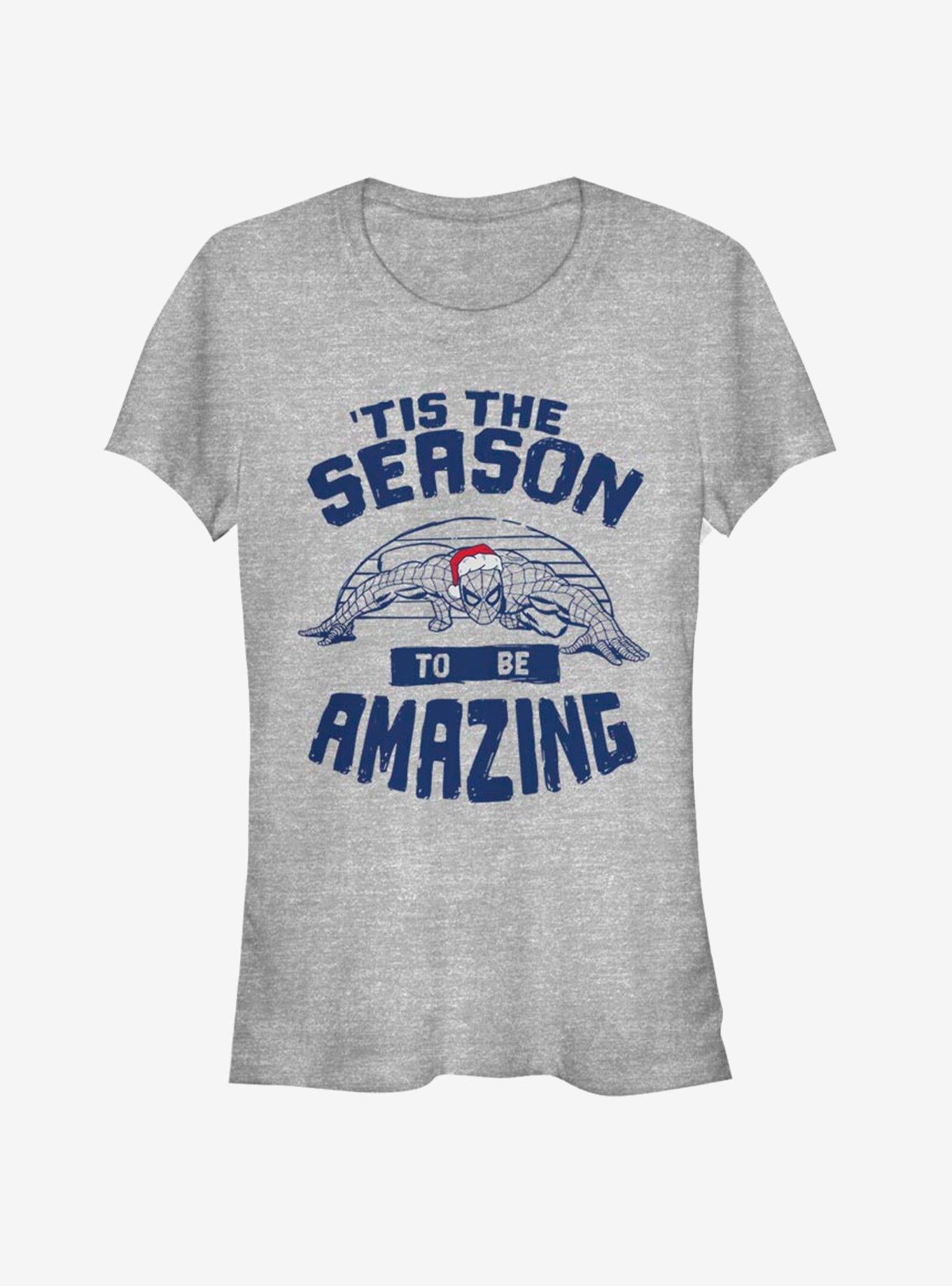 Marvel Spider-Man Amazing Season Christmas Girls T-Shirt T-Shirt | Best-Selling Artwork | Perfect For Daily Wear