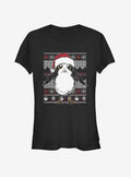 Star Wars Santa Porg Ugly Christmas Girls T-Shirt T-Shirt | High-Quality Print | Must-Have Style