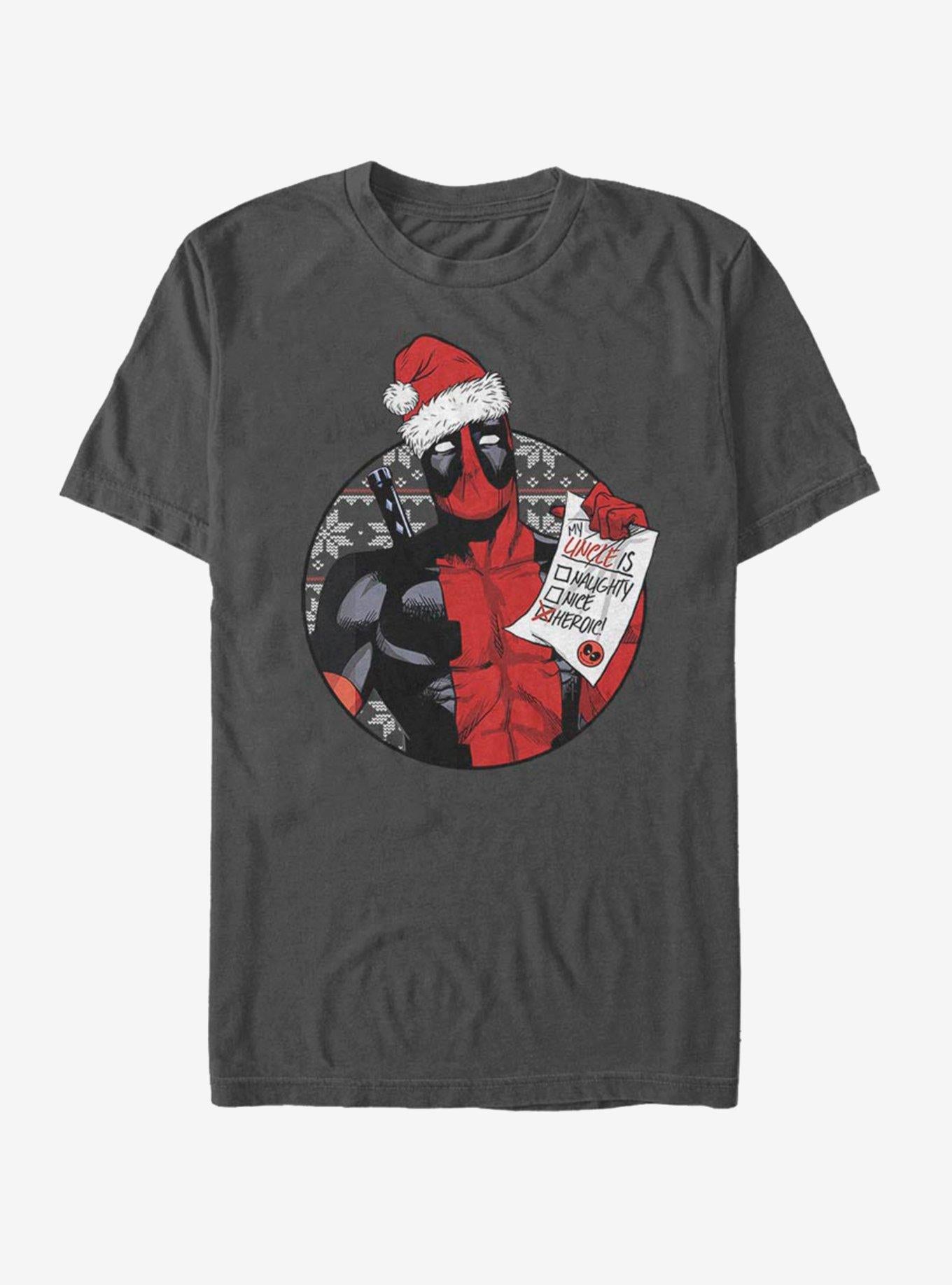 Marvel Deadpool Hero Uncle Christmas T-Shirt T-Shirt | Viral Style | Great Gift Idea