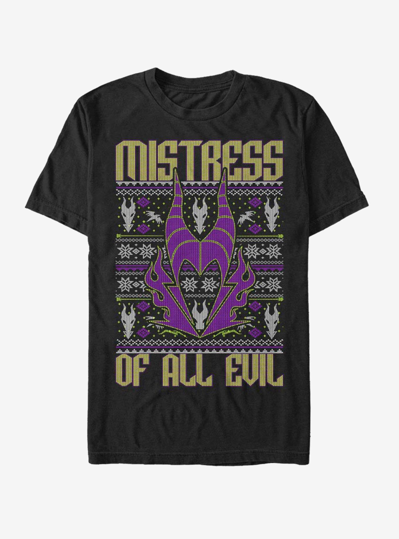 Disney Sleeping Beauty Maleficent Evil Christmas Sweater T-Shirt T-Shirt | Trending Design | Must-Have Style