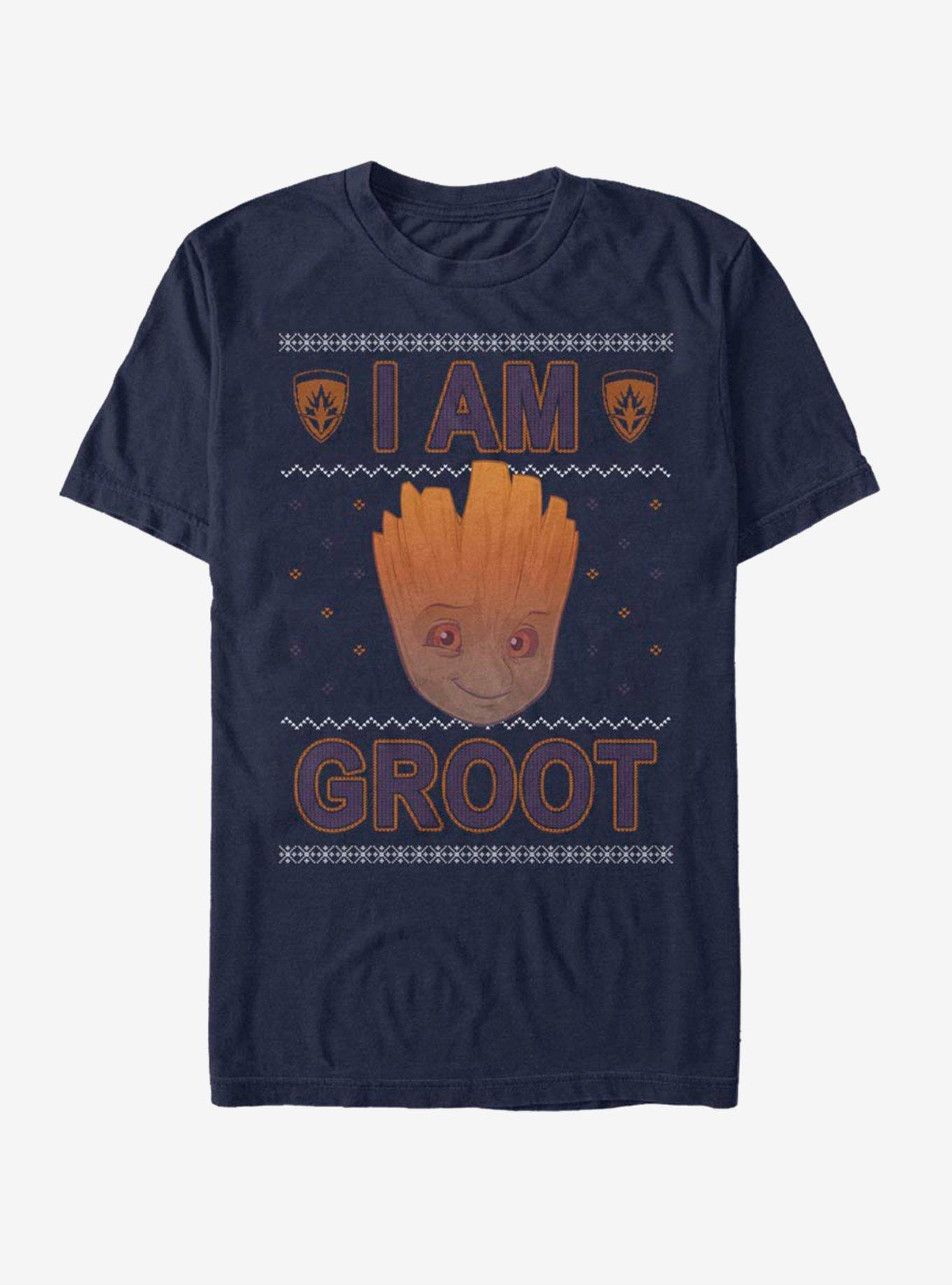 Marvel Guardians of The Galaxy I Am Groot Ugly Christmas T-Shirt T-Shirt | Trending Design | High Demand Item