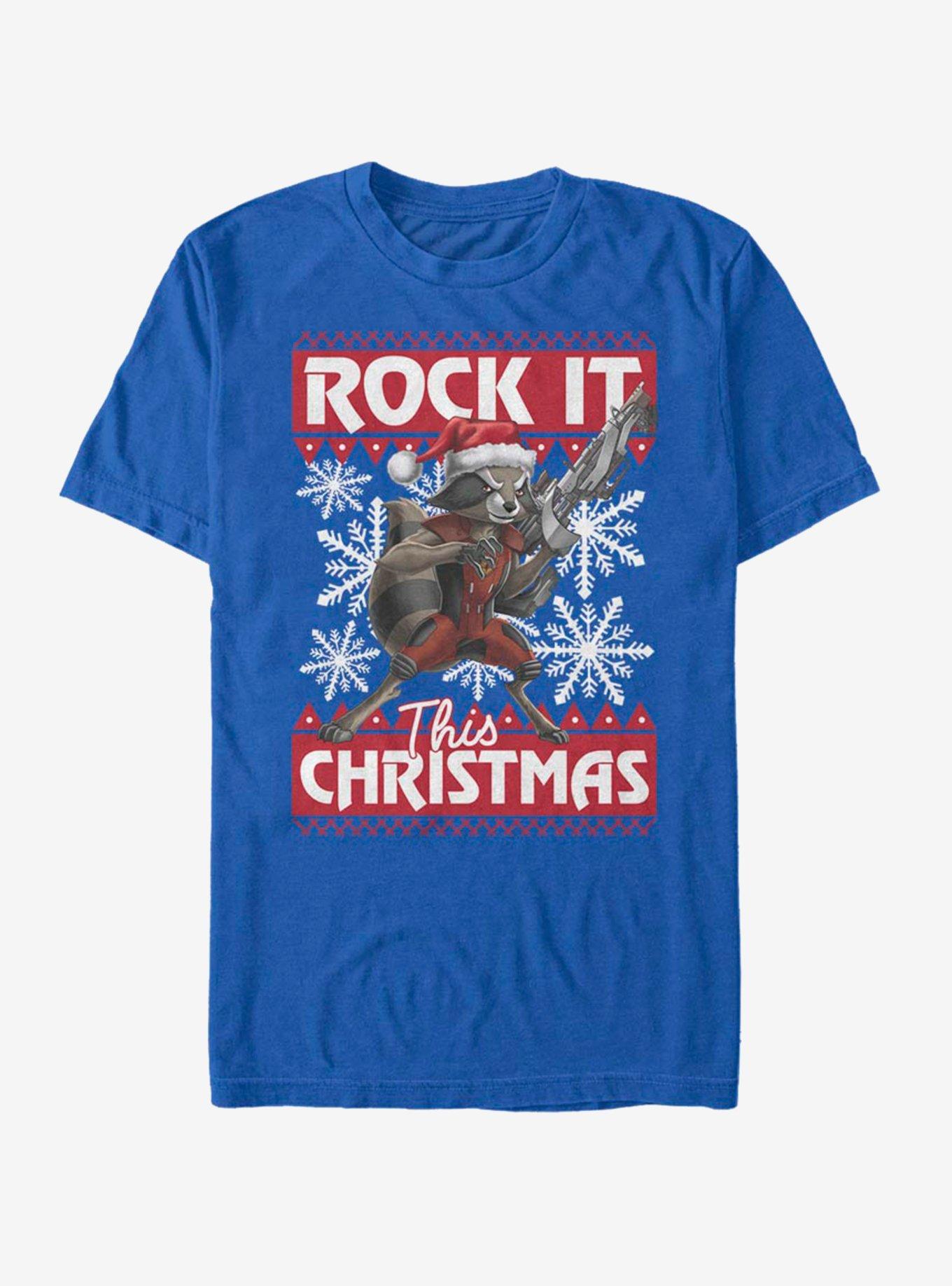 Marvel Guardians Of The Galaxy Rocket Christmas T-Shirt T-Shirt | Premium Graphic | Must-Have Style