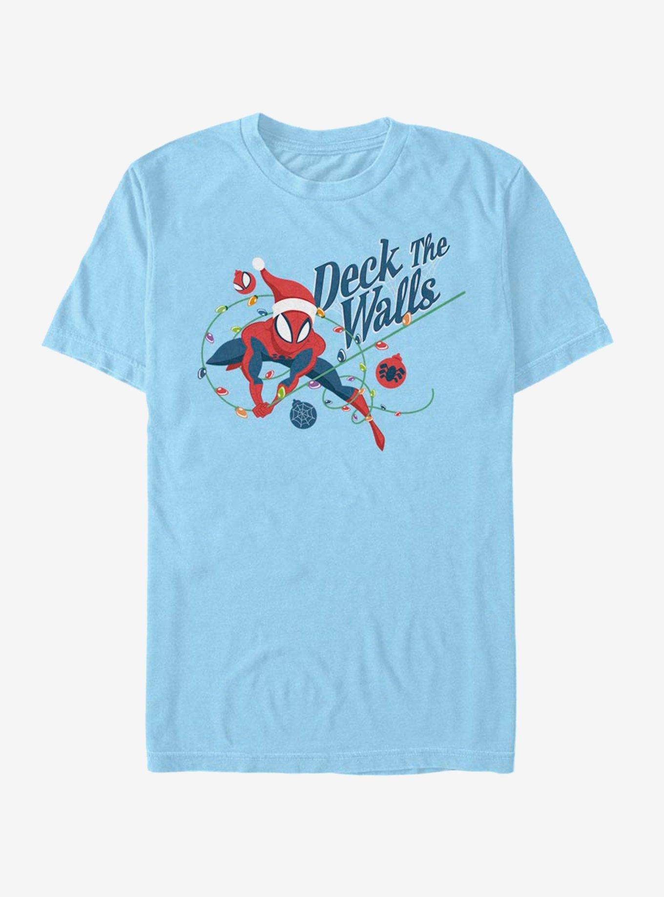 Marvel Spider-Man Deck The Walls Christmas T-Shirt T-Shirt | Aesthetic Graphic | Must-Have Style
