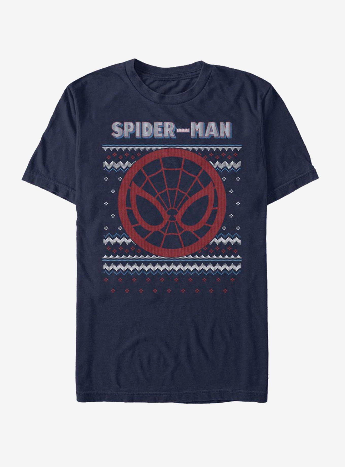 Marvel Spider-Man Spidey Face Ugly Christmas T-Shirt T-Shirt | Viral Style | Perfect For Daily Wear