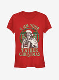 Star Wars Santa Vader I Am Your Father Christmas Girls T-Shirt T-Shirt | Streetwear Vibe | Great Gift Idea