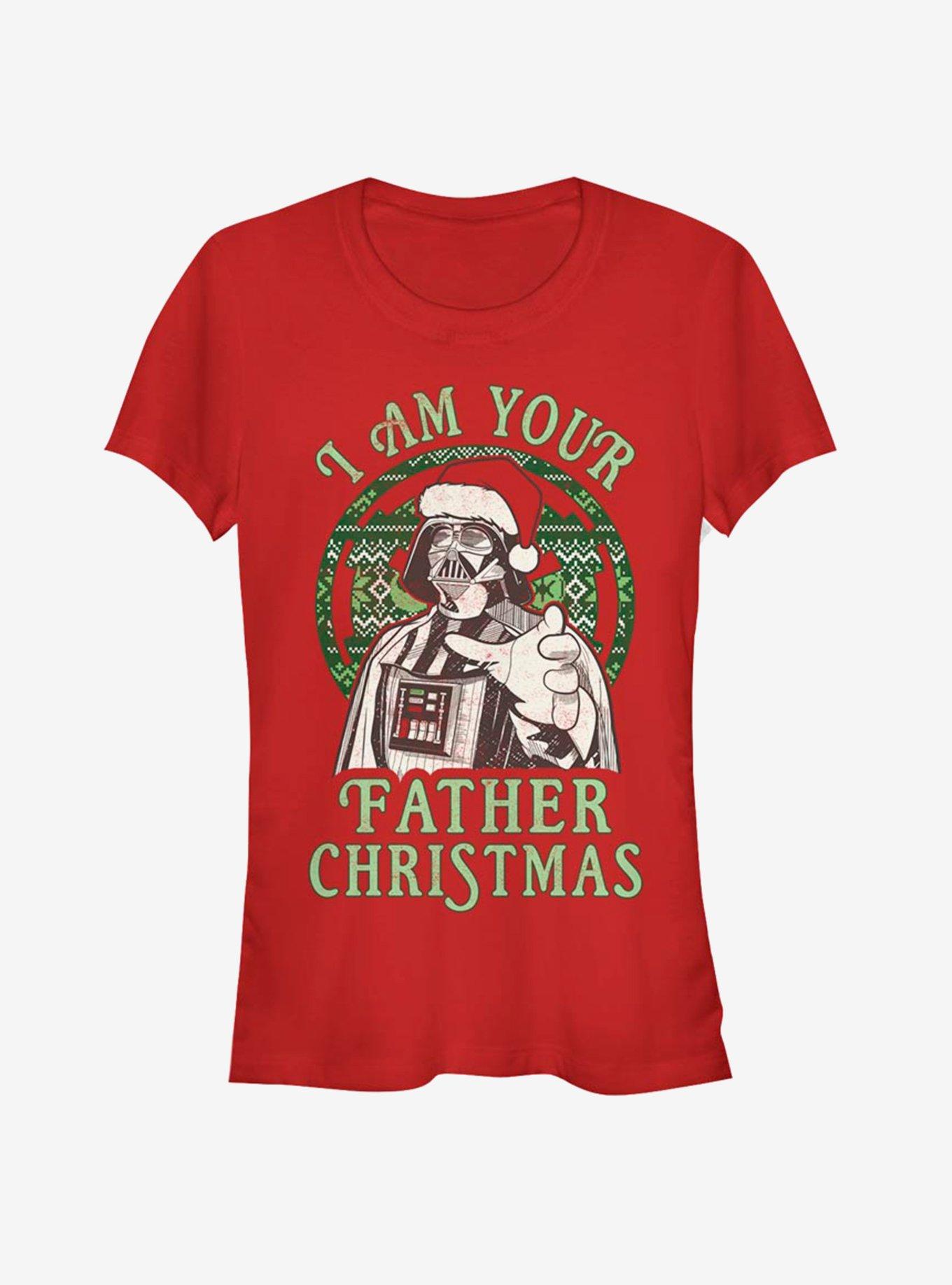 Star Wars Santa Vader I Am Your Father Christmas Girls T-Shirt T-Shirt | Streetwear Vibe | Great Gift Idea