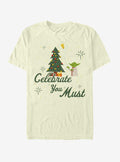 Star Wars Yoda Celebrate You Must Christmas T-Shirt T-Shirt | Exclusive Edition | Must-Have Style