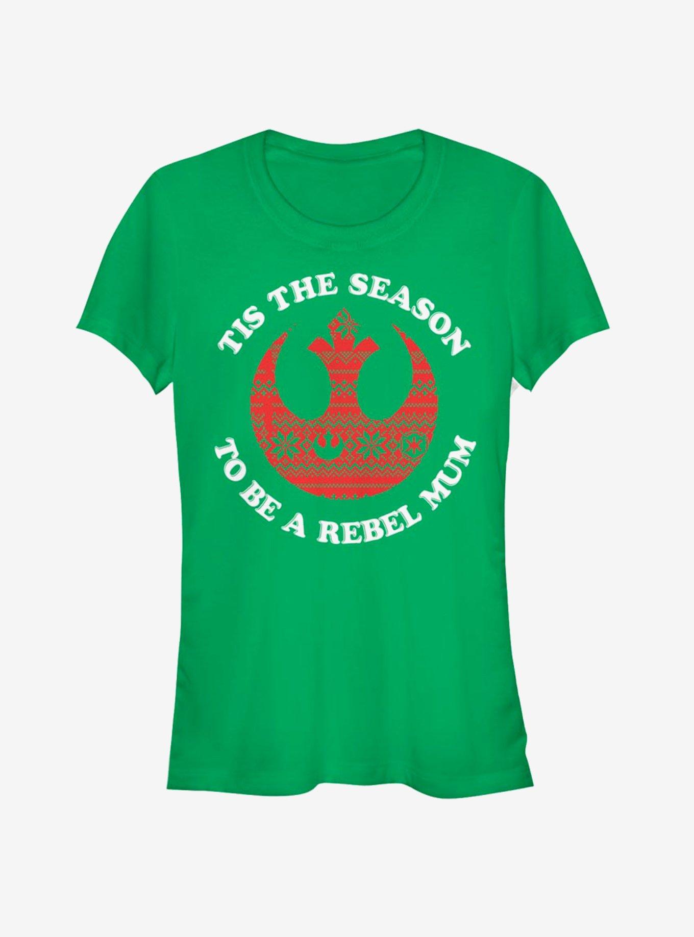 Star Wars Rebel Mum Christmas Girls T-Shirt T-Shirt | Aesthetic Graphic | Perfect For Daily Wear