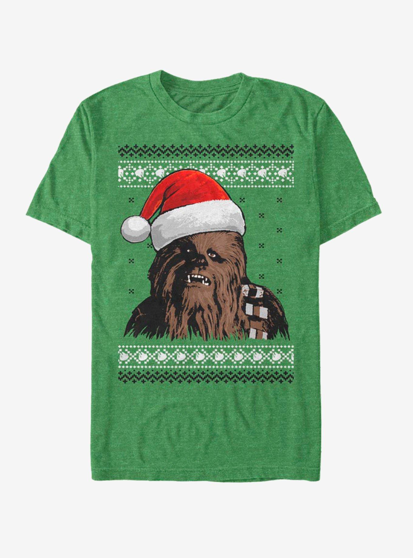 Star Wars Santa Chewie Chewbacca Ugly Christmas T-Shirt T-Shirt | High-Quality Print | Perfect For Daily Wear