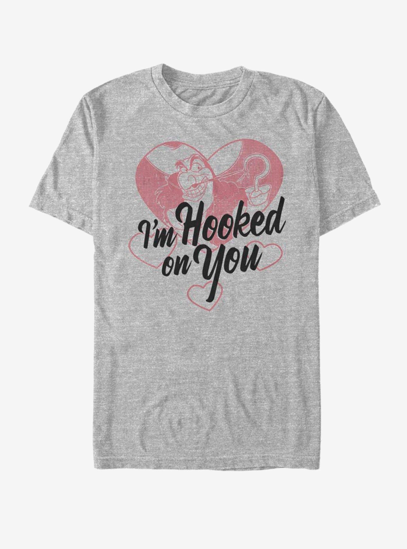 Disney Captain Hook Hooked On You T-Shirt | Premium Unisex T-Shirt, Trending Graphic Tee